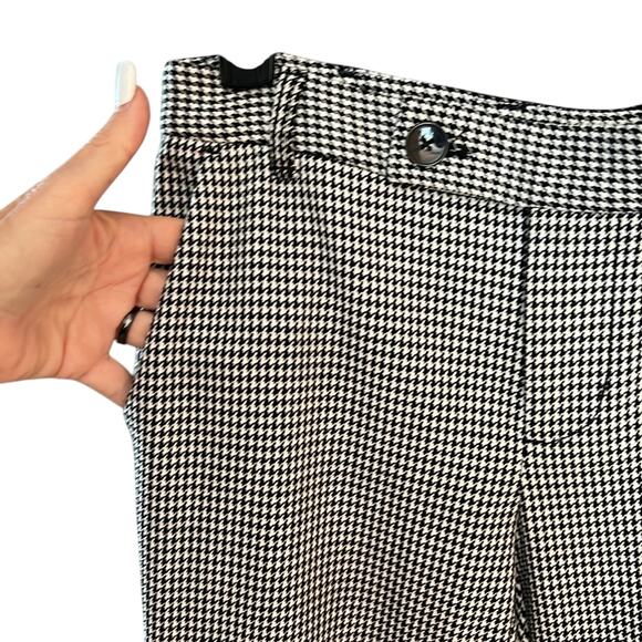 NEW! ANTHROPOLOGIE MAEVE flare wide cuffed herringbone trousers 0 - Picture 8 of 14